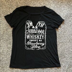 Black Graphic Women's Top